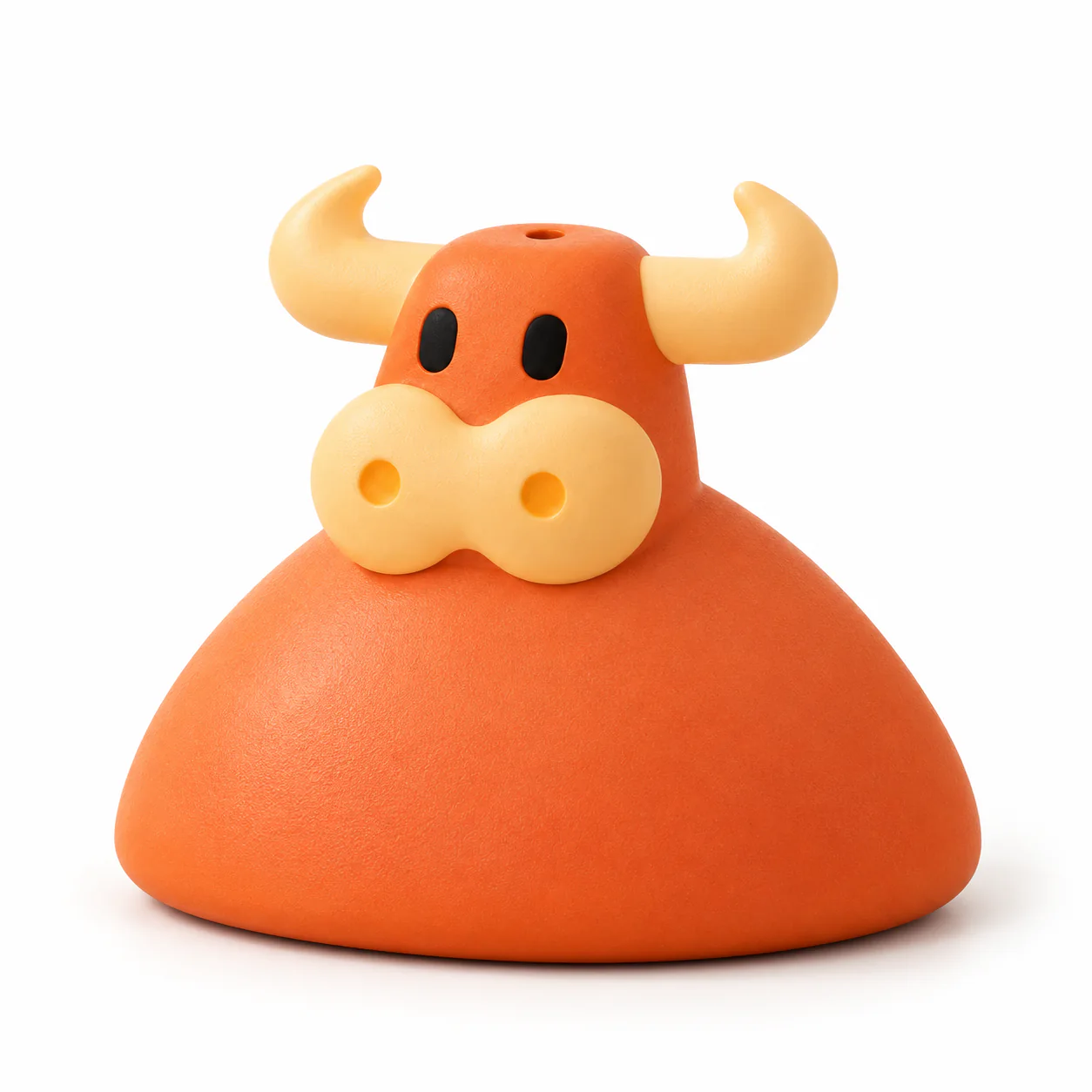 Playful Bull Incense Holder on a clean warm-white background