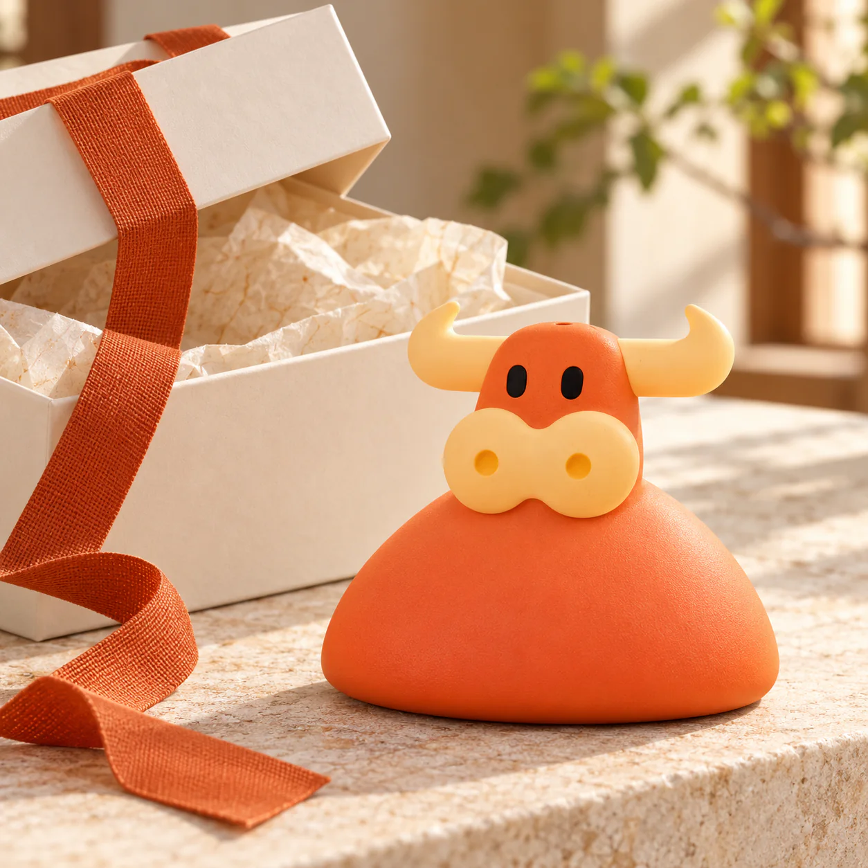 Playful Bull Incense Holder presented for cheerful gifting