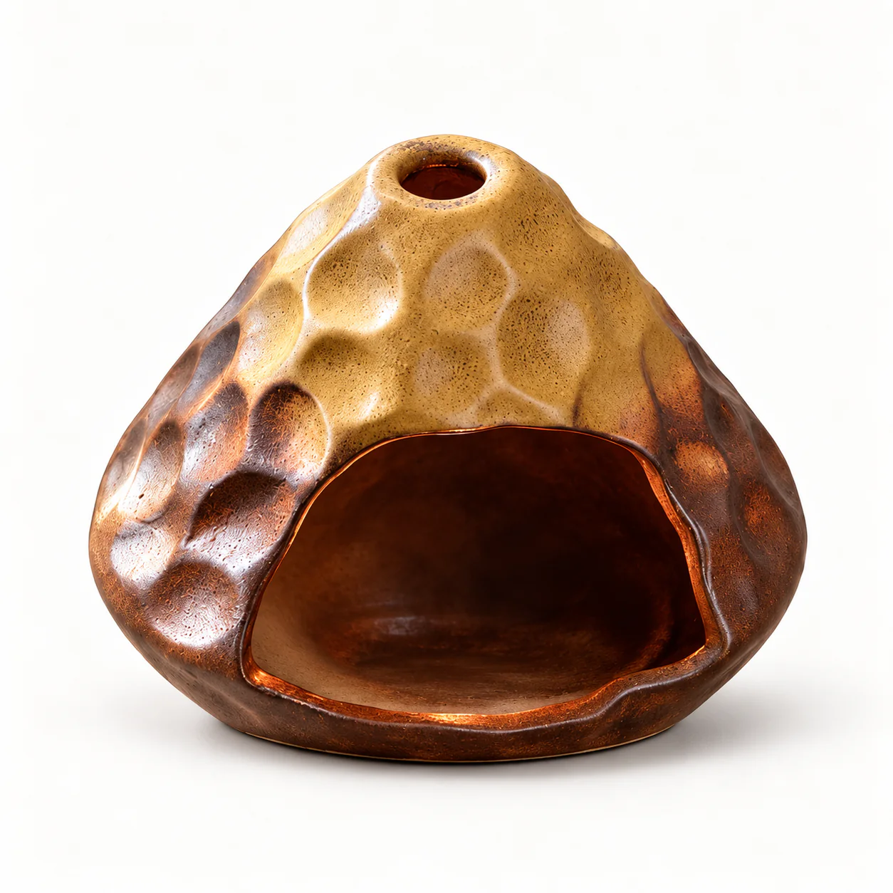 Ceramic Hearth Incense Burner on a clean warm-white background