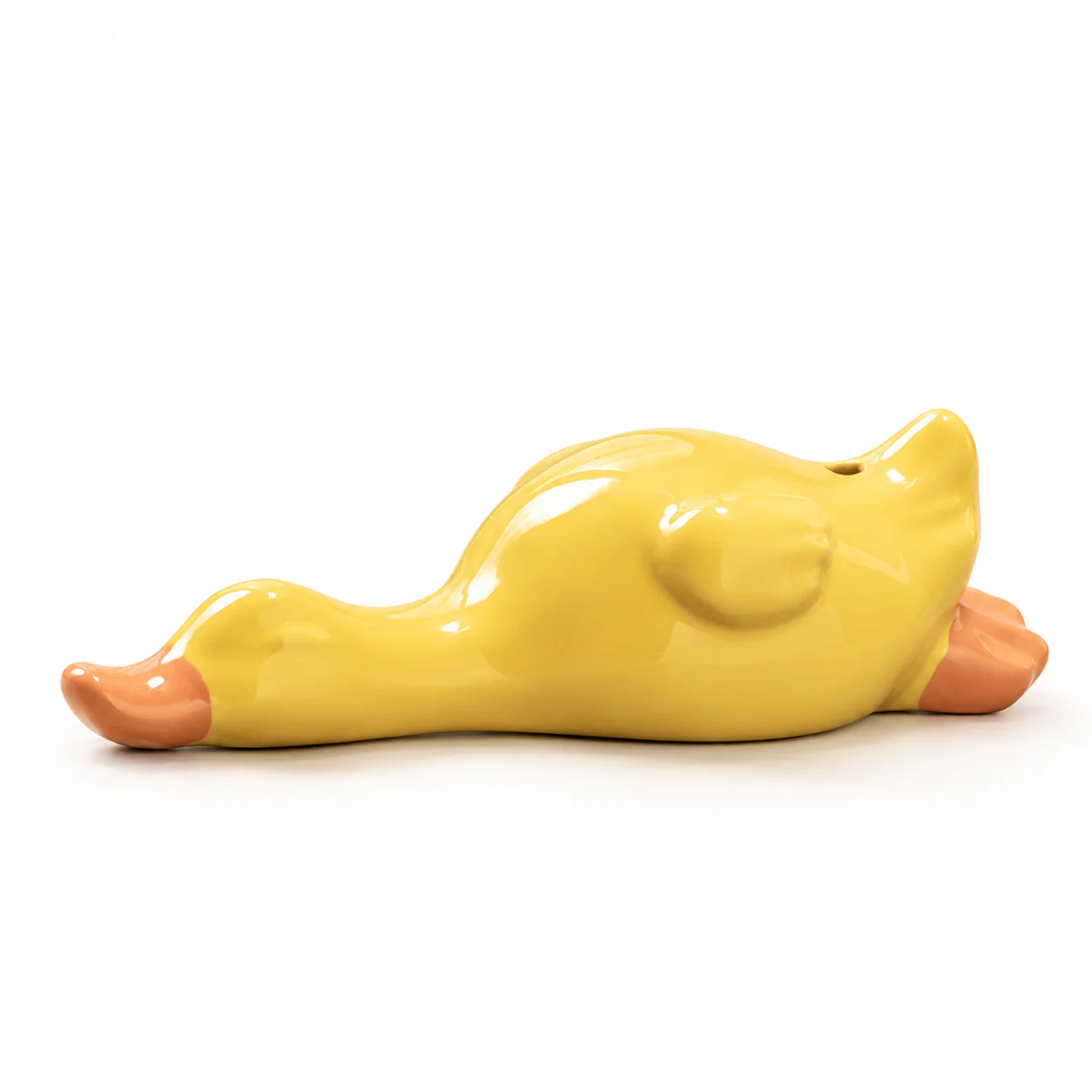 Playful Duck Ceramic Incense Holder on a clean warm-white background