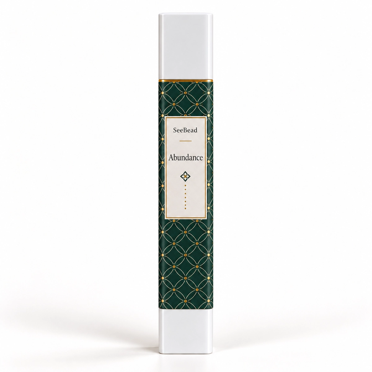 Abundance style SeeBead stick incense case in forest green