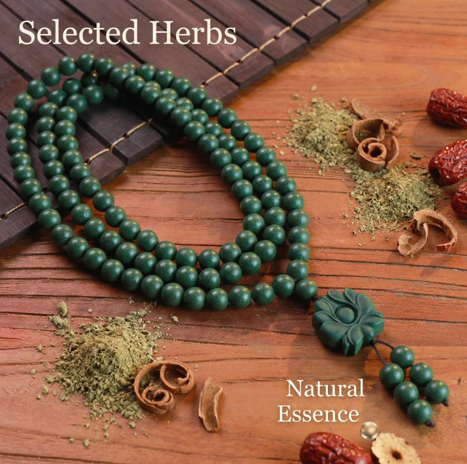 108 Beads Mala Bracelet Sandalwood 8mm Meditation Prayer Beads Healing Yoga Mindfulness Spiritual Jewelry Lotus Pendant