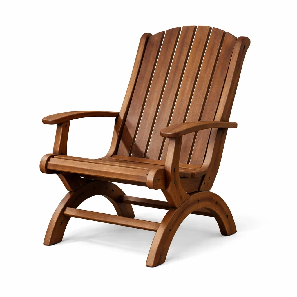 Fauteuil de détente en bois dur pour extérieur-PURECUSHIONHOME