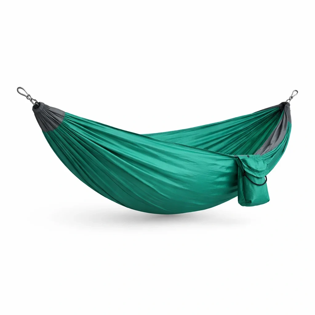 Hamac en nylon vert pour extérieur-PURECUSHIONHOME