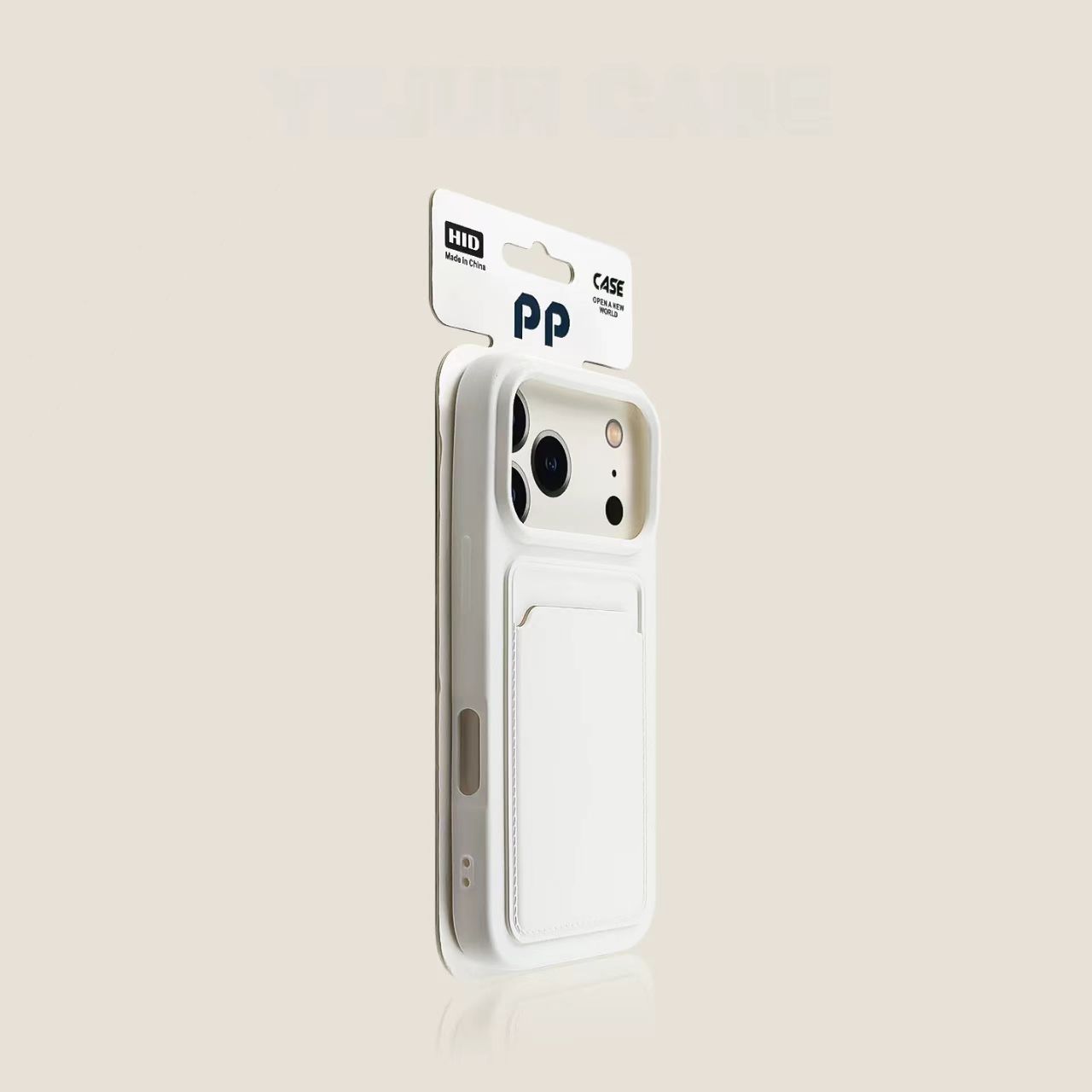 Minimal solid color iPhone case white slim protective cover