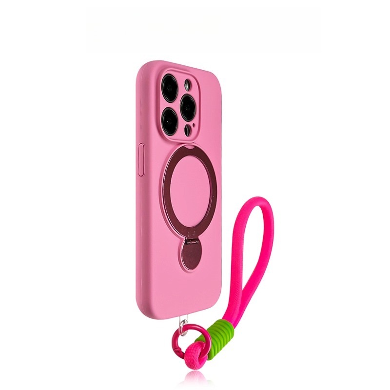 Mobile phone case rotating bracket, iPhone silicone explosive, super anti drop, precision hole, high-end feel-Velvertcase