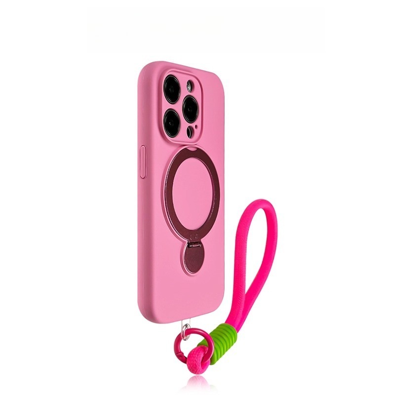 Mobile phone case rotating bracket, iPhone silicone explosive, super anti drop, precision hole, high-end feel-Velvertcase