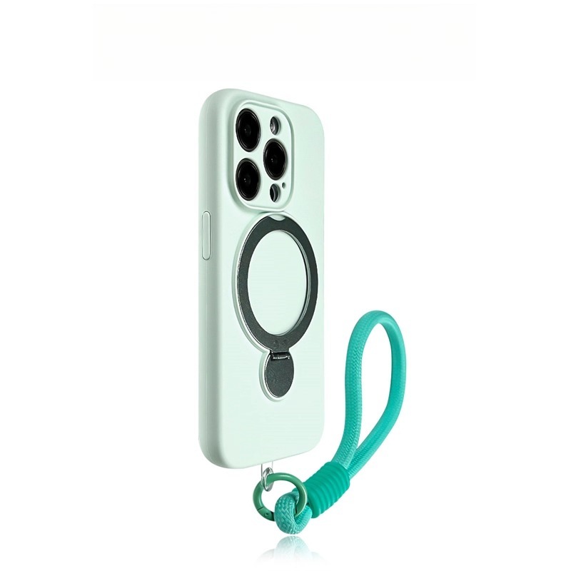 Mobile phone case rotating bracket, iPhone silicone explosive, super anti drop, precision hole, high-end feel-Velvertcase
