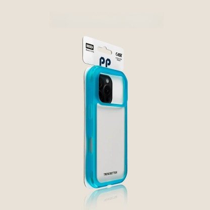White transparent iPhone case with anti drop airbag, new minimalist and high-end couple design