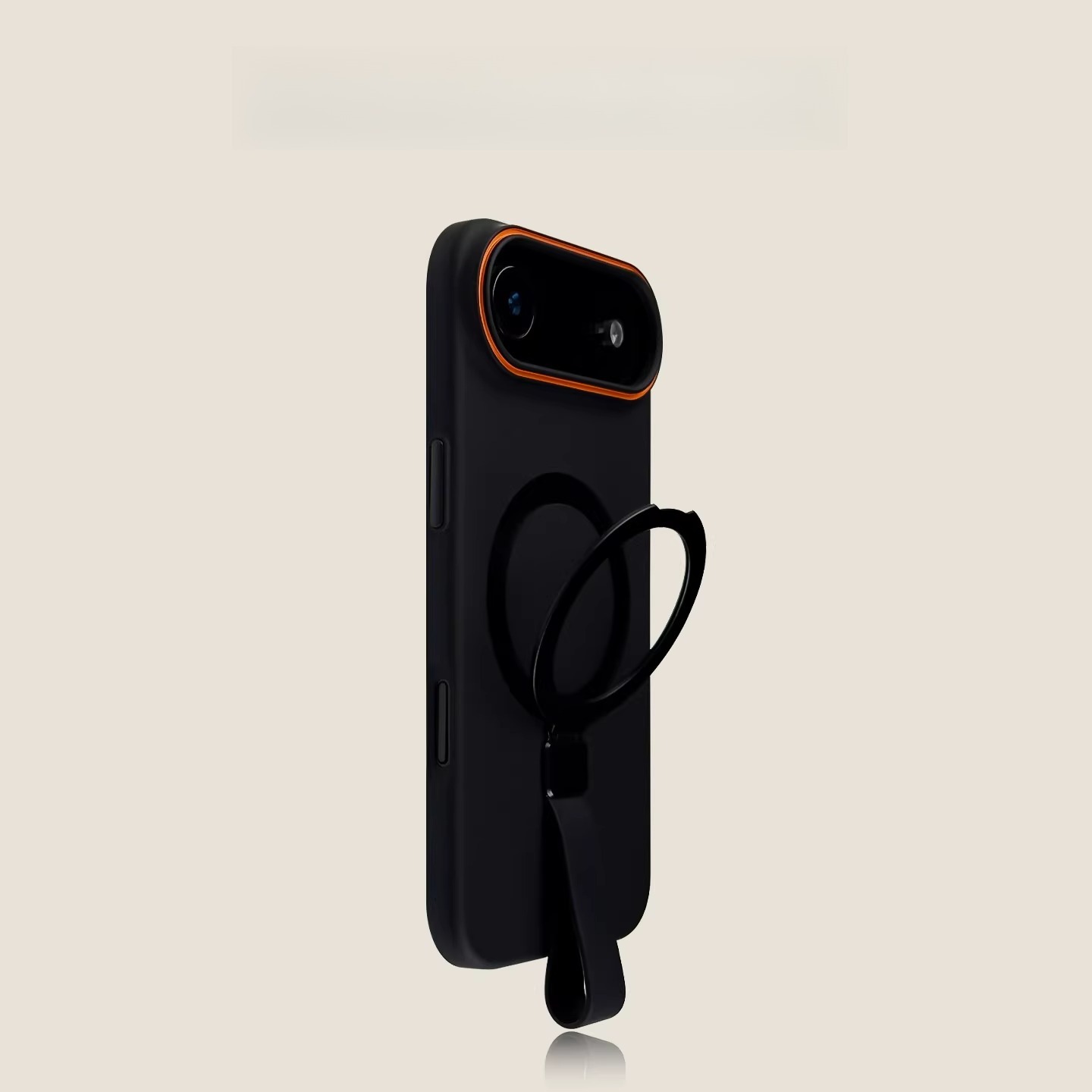 IPhone case pink lanyard holder, skin sensitive magnetic suction anti drop, internet famous, simple large hole-Velvertcase