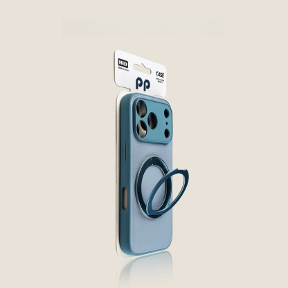 Phone case iPhone metal rotating bracket anti drop precision hole all inclusive soft edge silicone