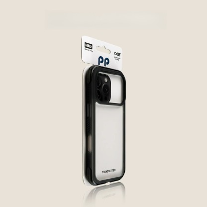White transparent iPhone case with anti drop airbag, new minimalist and high-end couple design