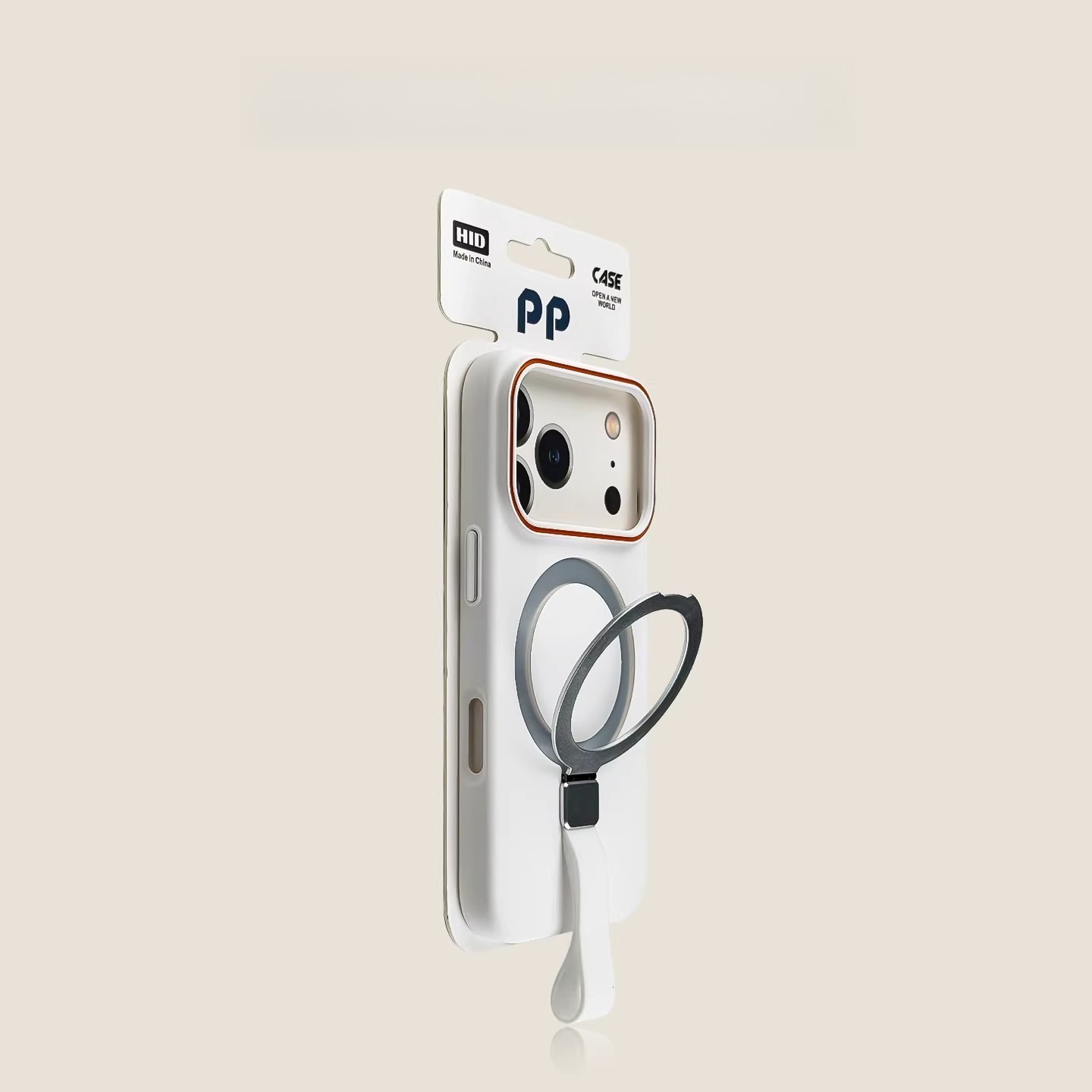 IPhone case pink lanyard holder, skin sensitive magnetic suction anti drop, internet famous, simple large hole-Velvertcase