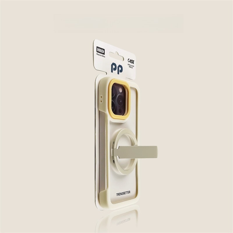 Mobile phone case light blue folding stand iPhone borderless high-end feeling couple internet celebrity-Velvertcase