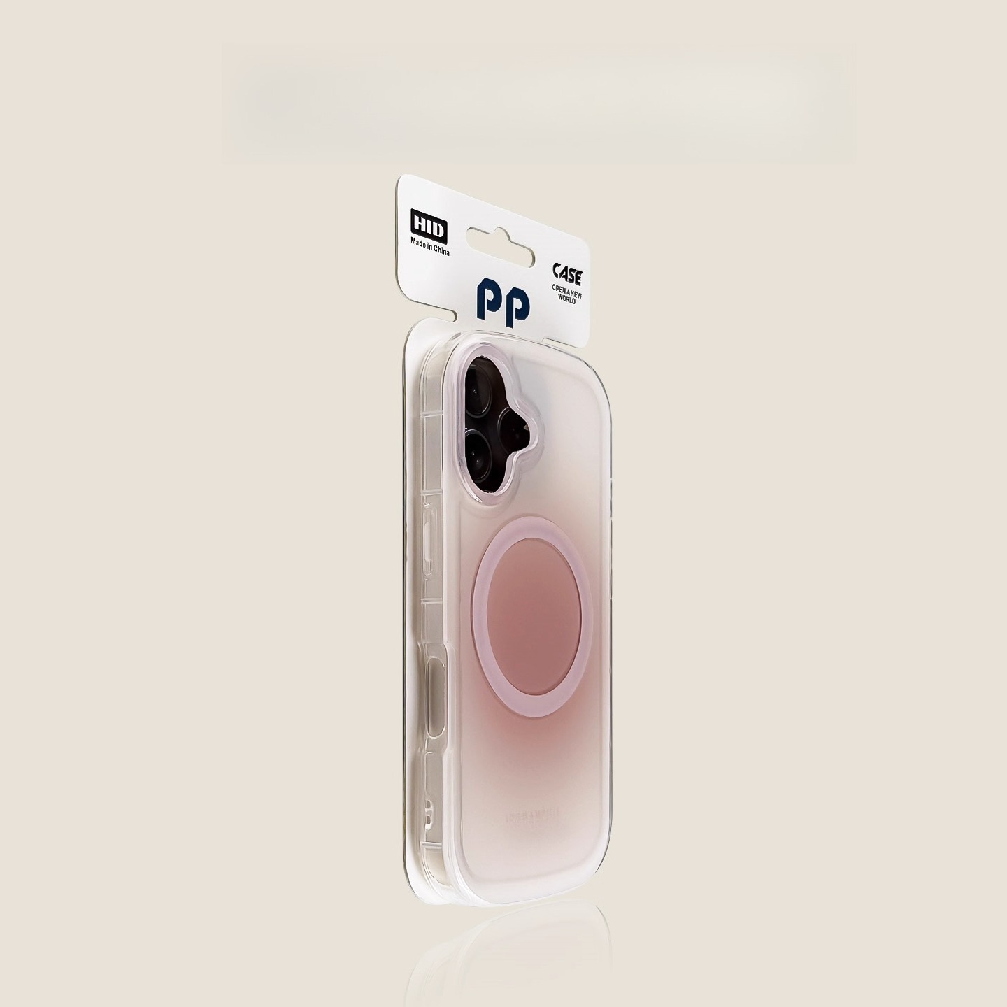 Pink iPhone case, stylish slim protective phone cover with soft pastel finish