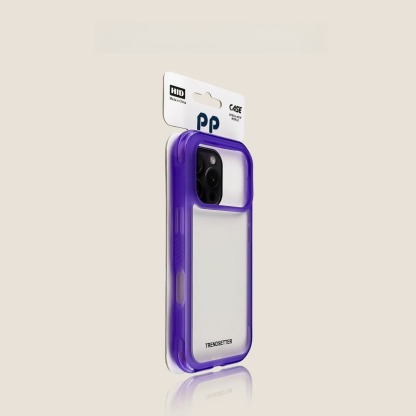 White transparent iPhone case with anti drop airbag, new minimalist and high-end couple design