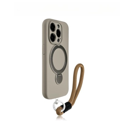 Mobile phone case rotating bracket, iPhone silicone explosive, super anti drop, precision hole, high-end feel-Velvertcase