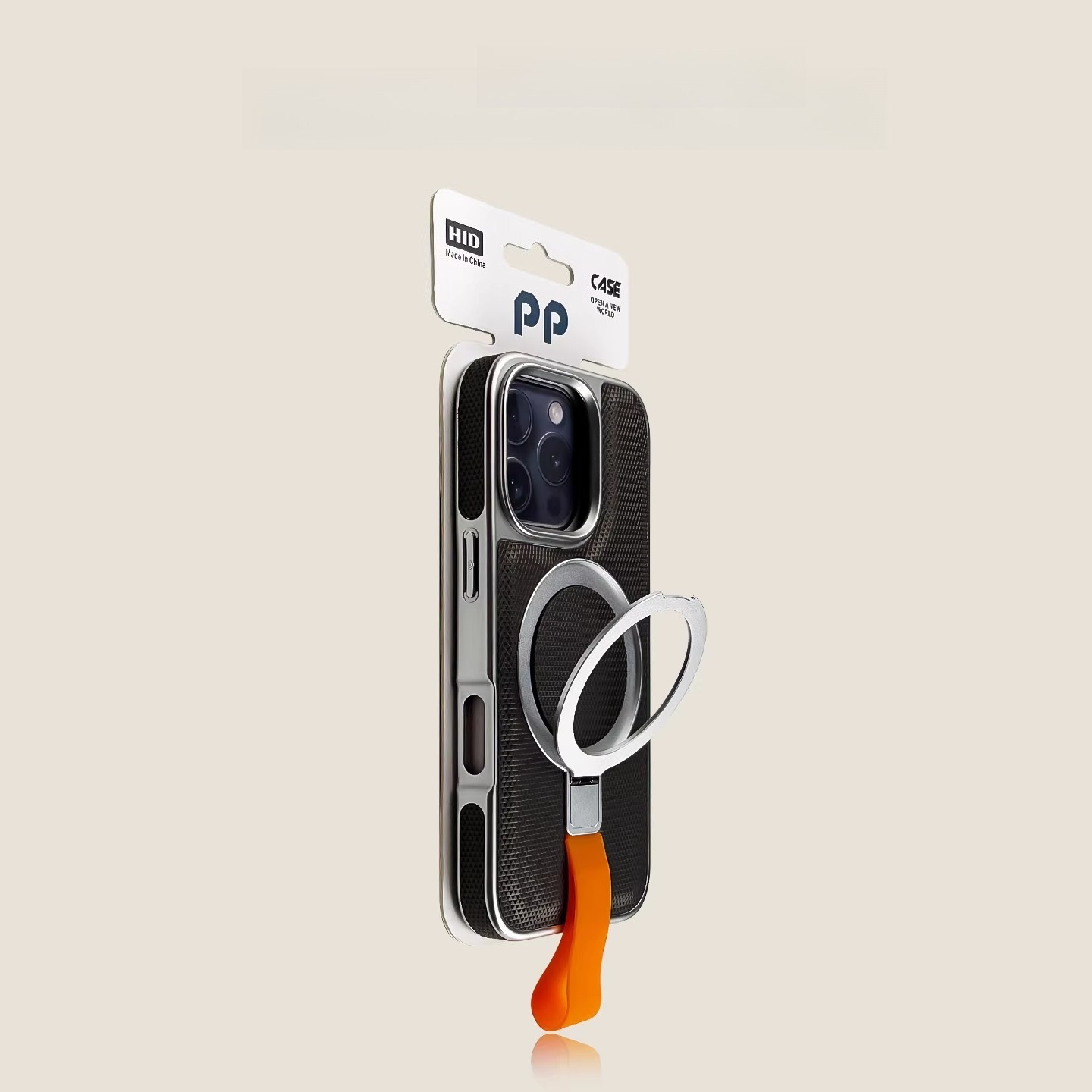 IPhone case electroplating magnetic bracket anti drop business high-end feel