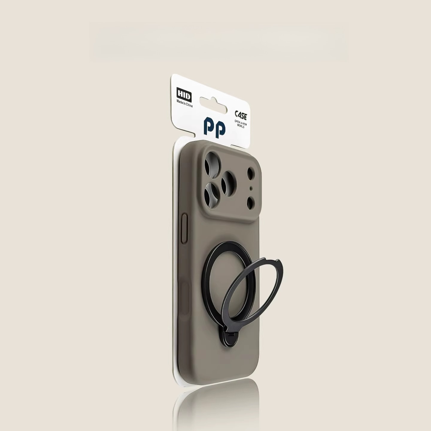 Also suitable for Apple iPhone 1, brown magnetic case, new liquid crystal perforated anti-drop, couple case.-Velvertcase