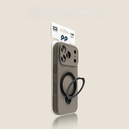 Also suitable for Apple iPhone 1, brown magnetic case, new liquid crystal perforated anti-drop, couple case.-Velvertcase