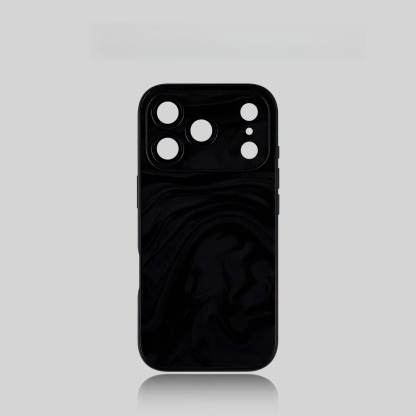 Black full-coverage anti-drop phone case, popular online for men and women.