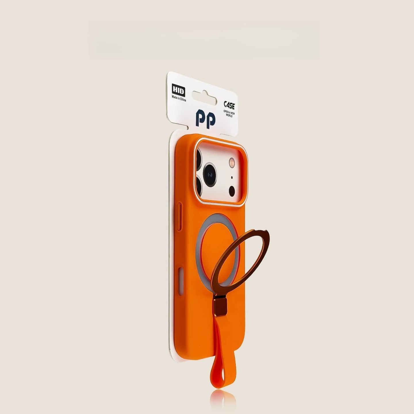 IPhone case pink lanyard holder, skin sensitive magnetic suction anti drop, internet famous, simple large hole-Velvertcase