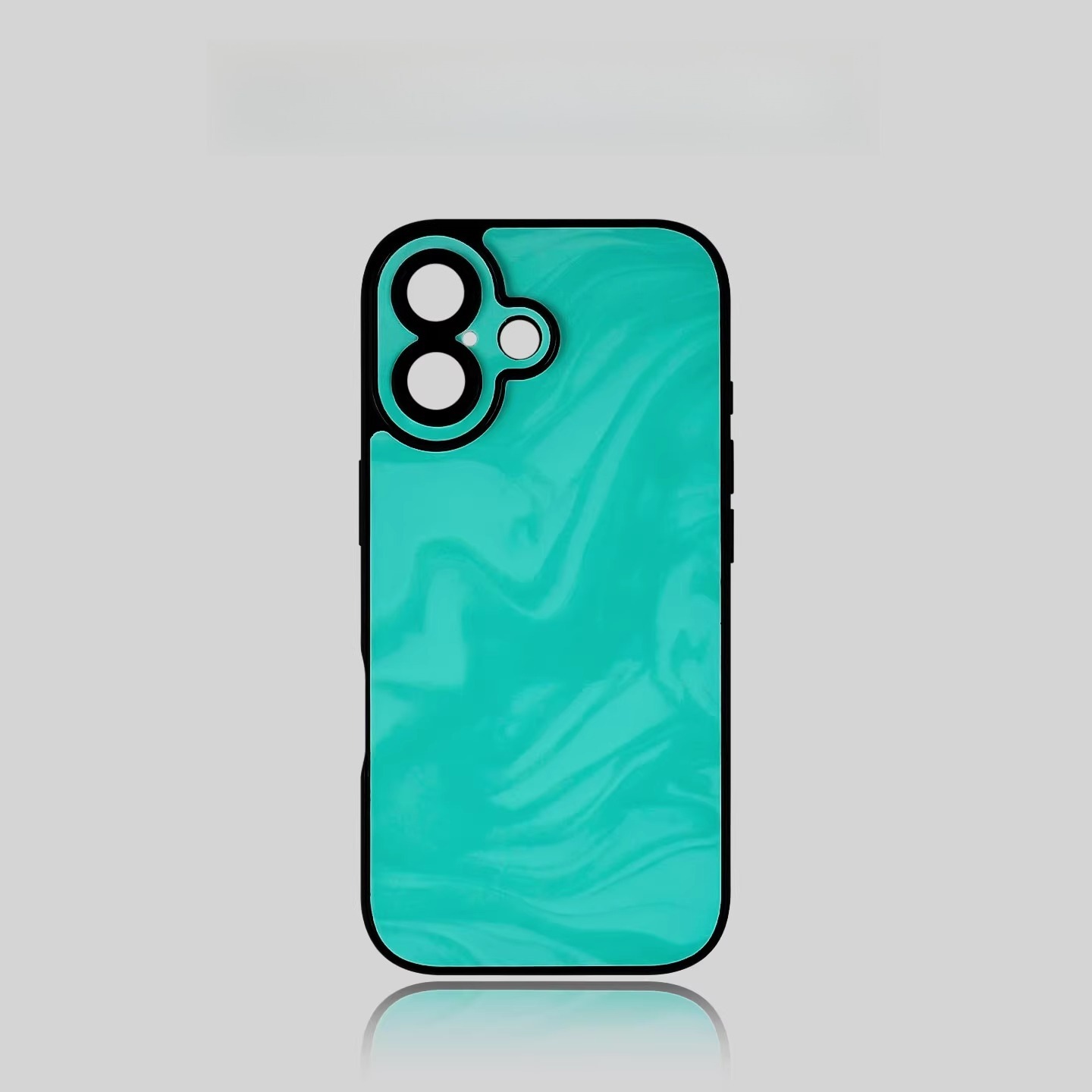 Black full-coverage anti-drop phone case, popular online for men and women.