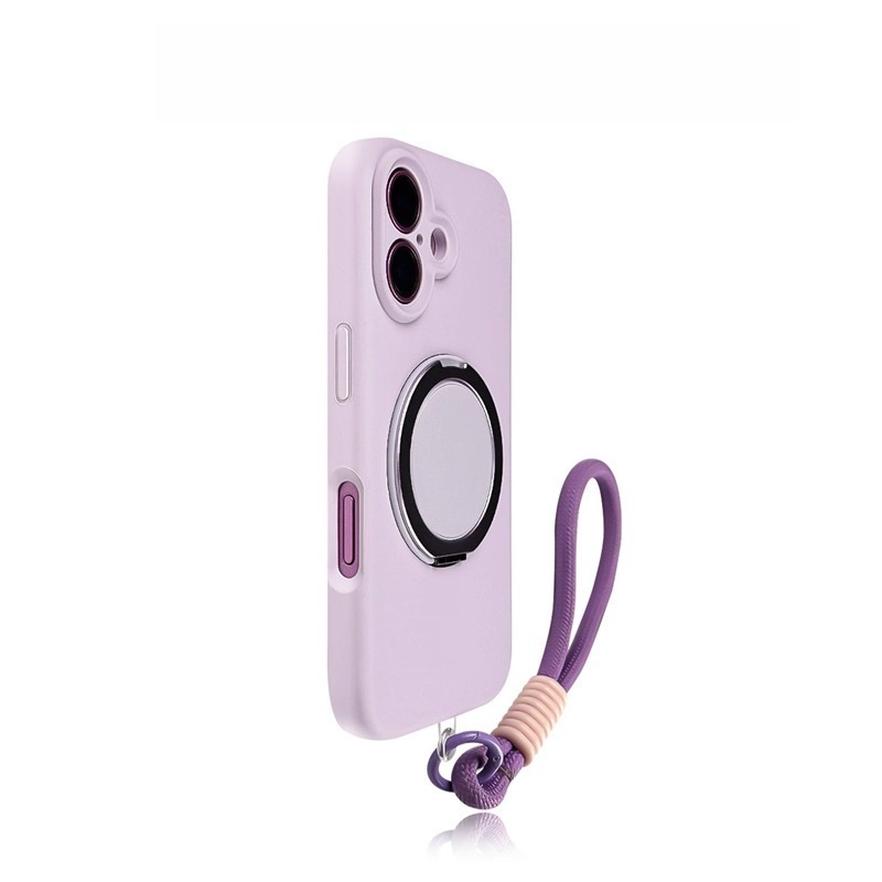 Phone case light blue iPhone liquid silicone fine hole all inclusive new personalized design