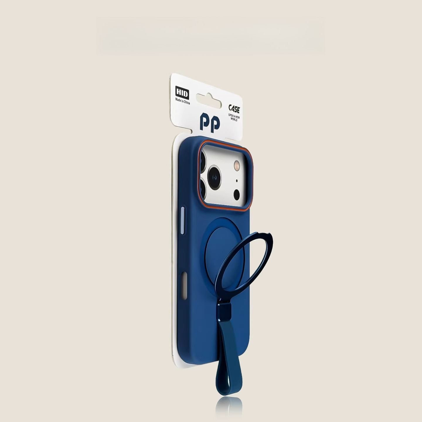 IPhone case pink lanyard holder, skin sensitive magnetic suction anti drop, internet famous, simple large hole-Velvertcase