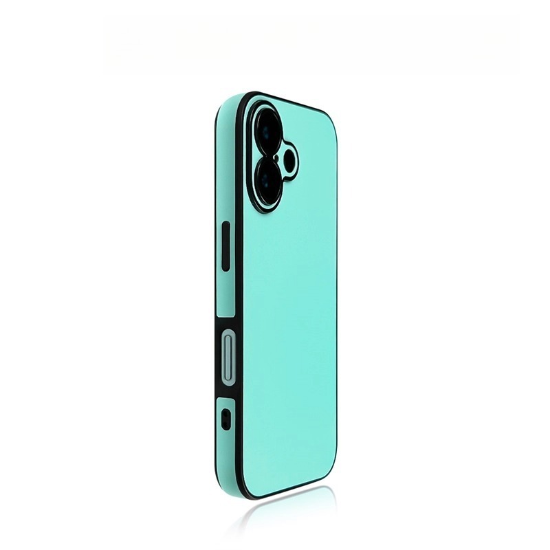 Orange leather pattern iPhone case with all inclusive super anti fall design