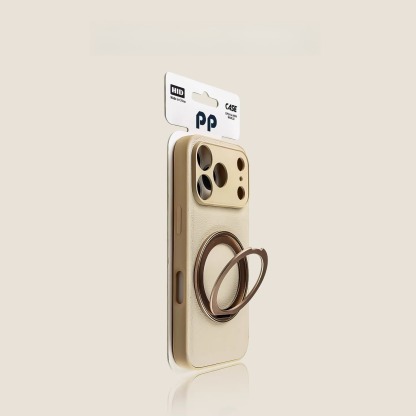 Phone case iPhone metal rotating bracket anti drop precision hole all inclusive soft edge silicone