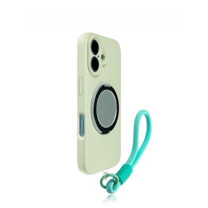 Phone case light blue iPhone liquid silicone fine hole all inclusive new personalized design