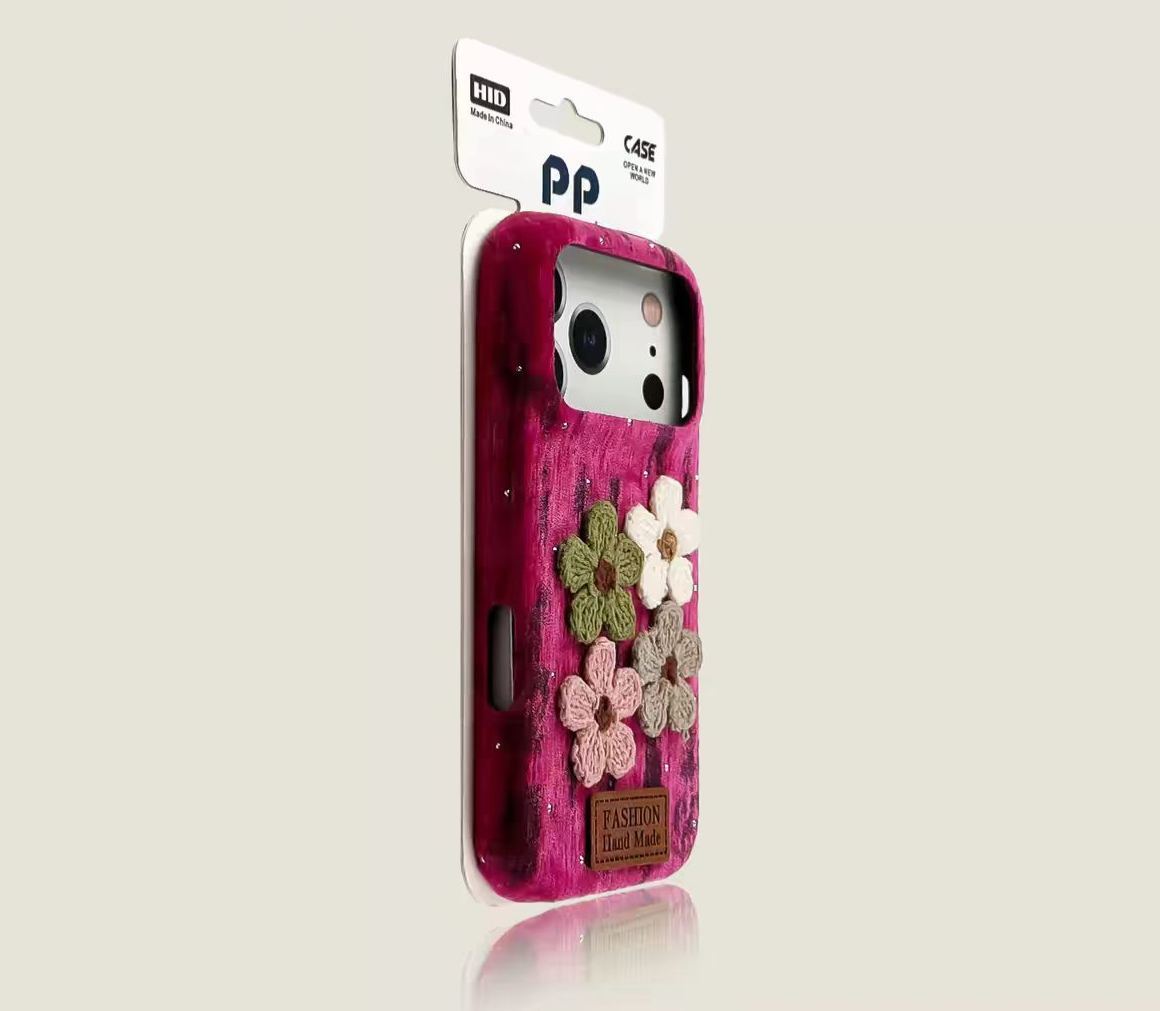  Vintage wood grain daisy iPhone case rose red floral protective cover