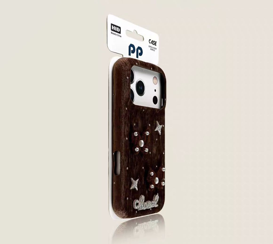 Vintage butterfly speckled iPhone case brown aesthetic protective cover