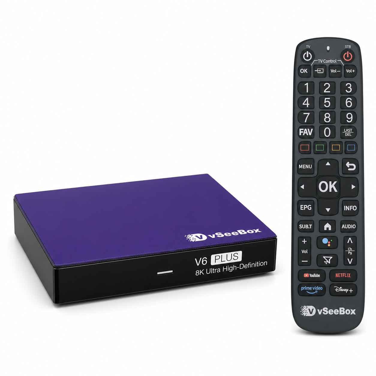 VSeeBox V6 Plus Android TV Box | Android 14, 8K, WiFi 6 | Free US Shipping