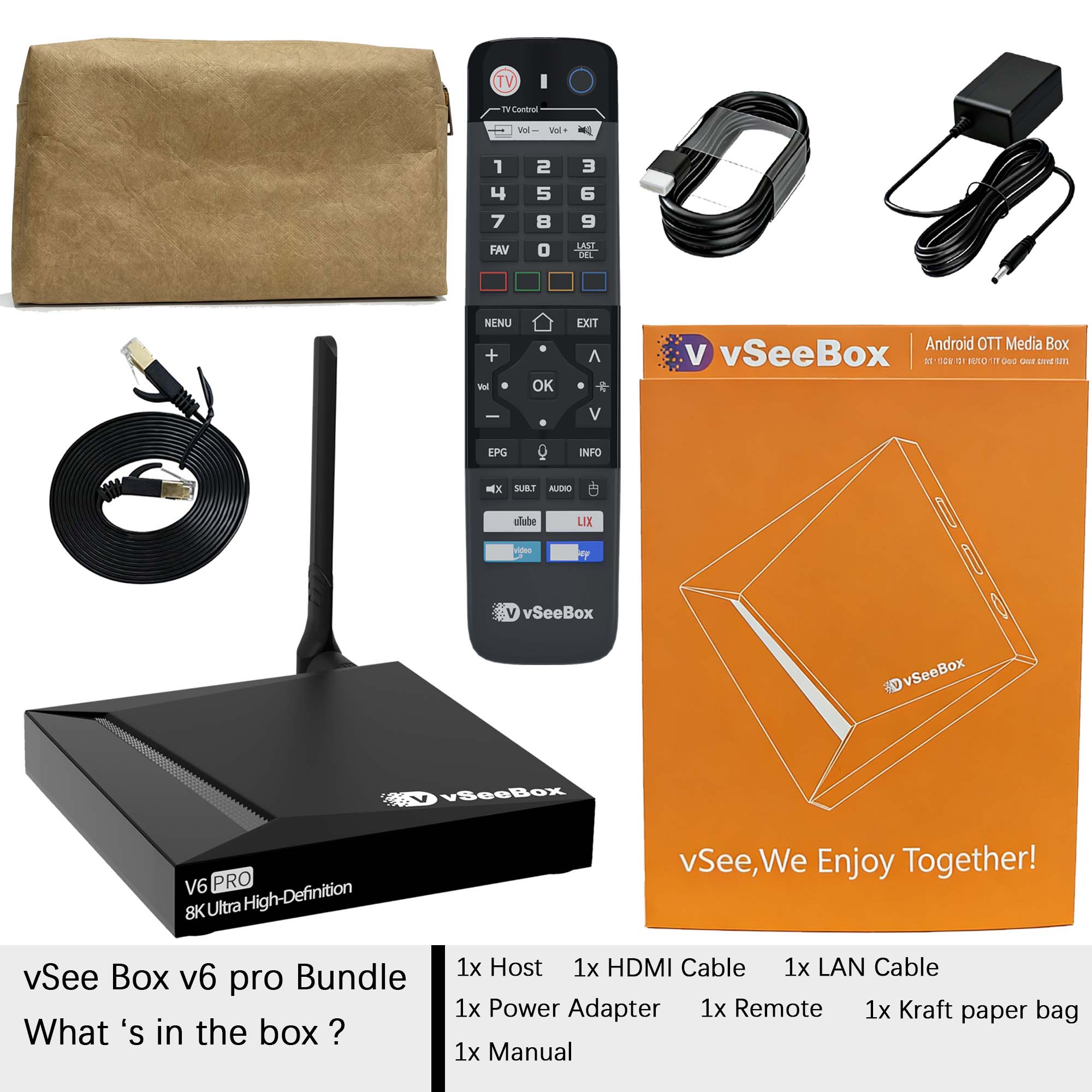 vSeeBox V6 PRO 8K Android TV Box