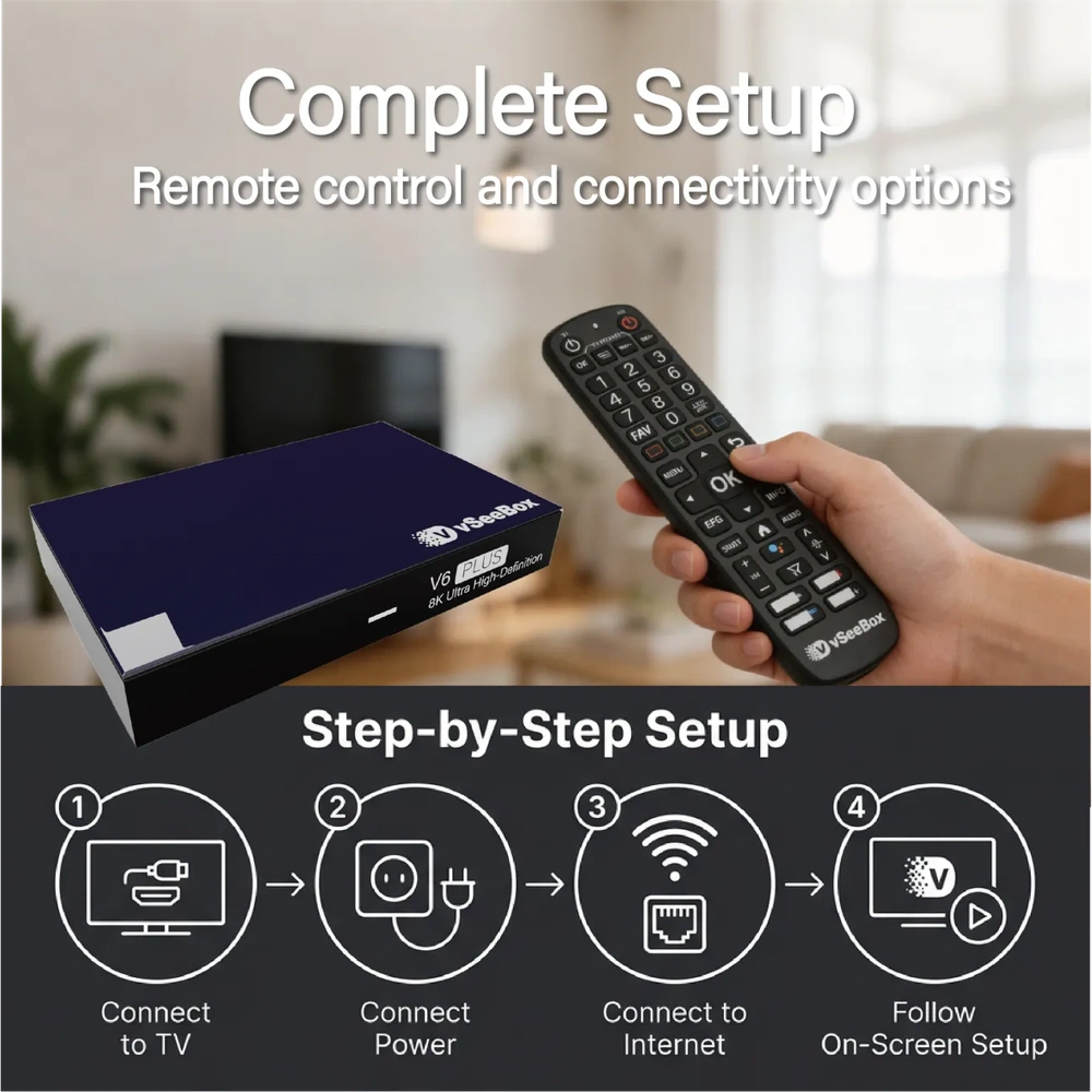 VSeeBox V6 Plus Android TV Box-VSEEBOX