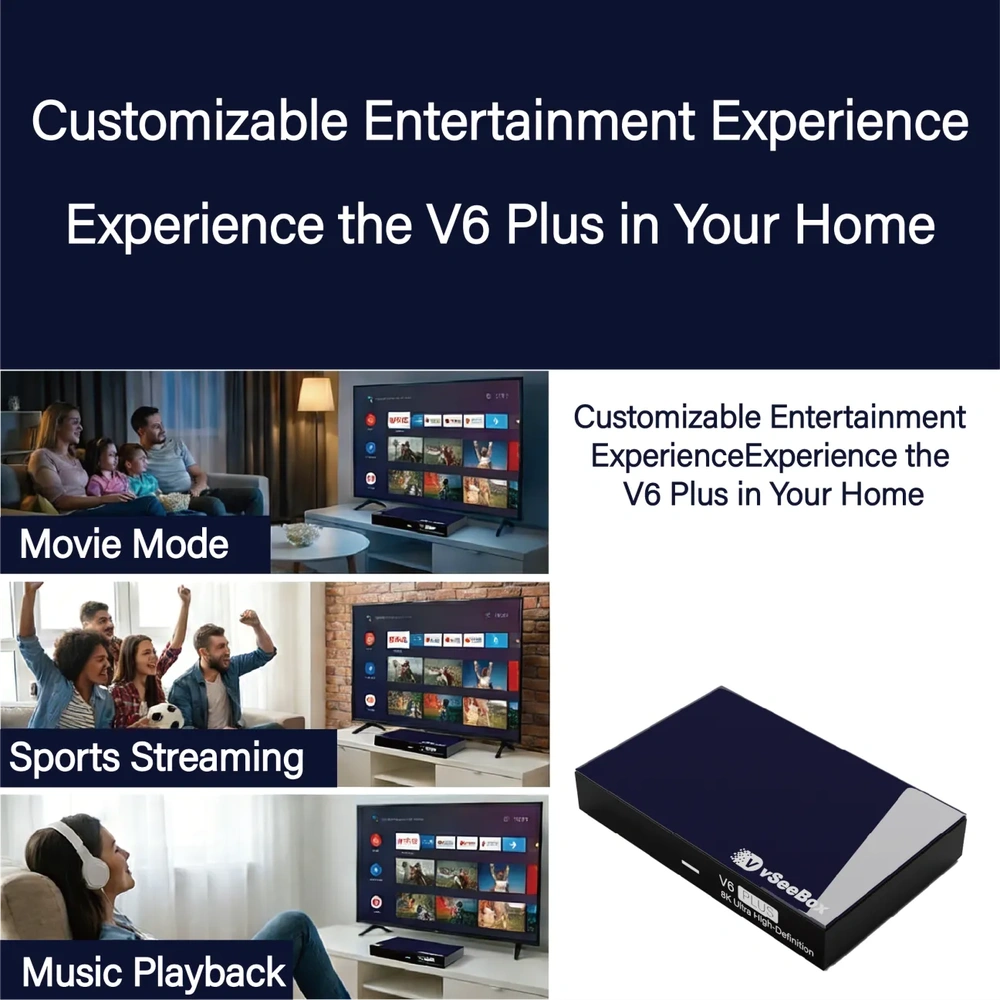 VSeeBox V6 Plus Android TV Box-VSEEBOX
