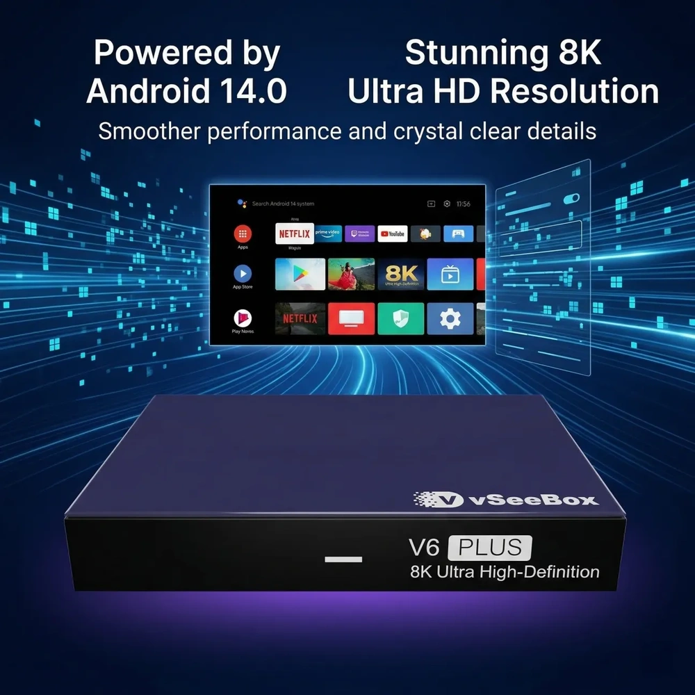 VSeeBox V6 Plus Android TV Box-VSEEBOX