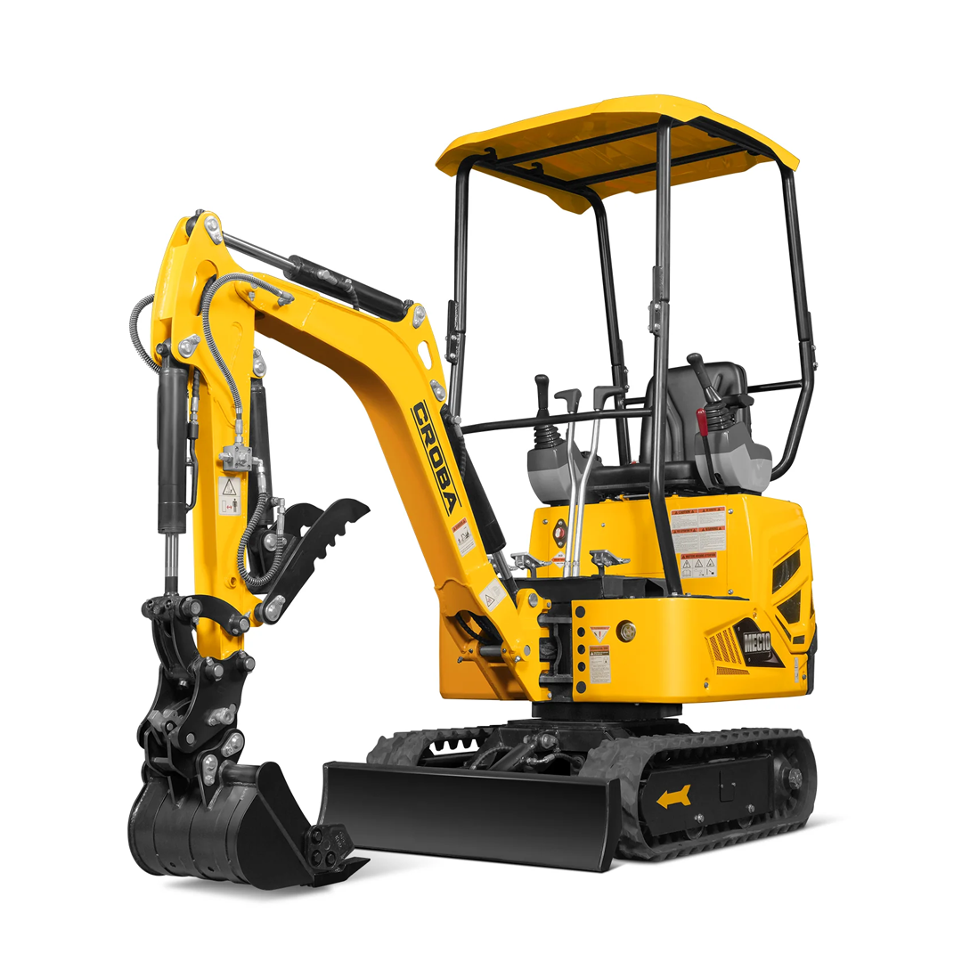MEC10 Mini Compact Excavator — Vanguard 408cc 14HP, 65.7 in Max Dig Depth, 2,370 lb Operating Weight