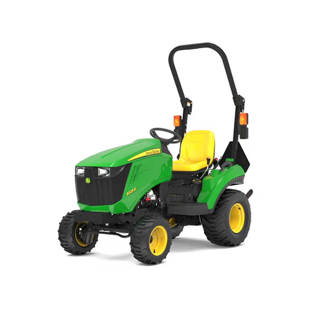 John Deere 1023E Sub‑Compact Utility Tractor (1 Series) — 21.5 HP Yanmar Diesel, 4WD Hydrostatic 2‑Range, Limited Cat 1 Hitch (758 lb Lift)