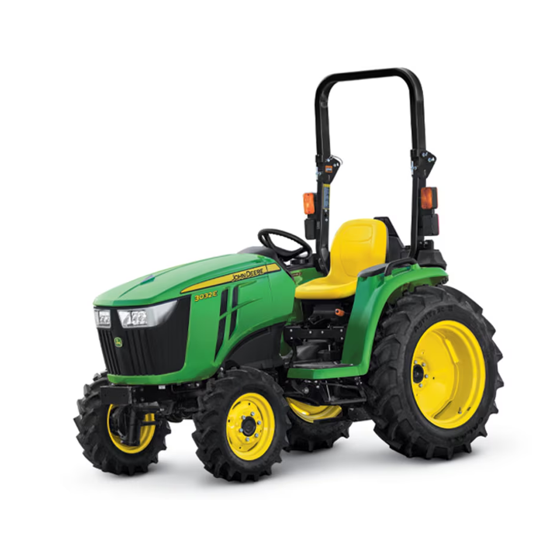 John Deere 3032E Compact Utility Tractor (3E Series) — 30.7 HP Yanmar Diesel, 2‑Range Hydrostatic, Common‑Rail + DPF, Implement‑Ready Hydraulics