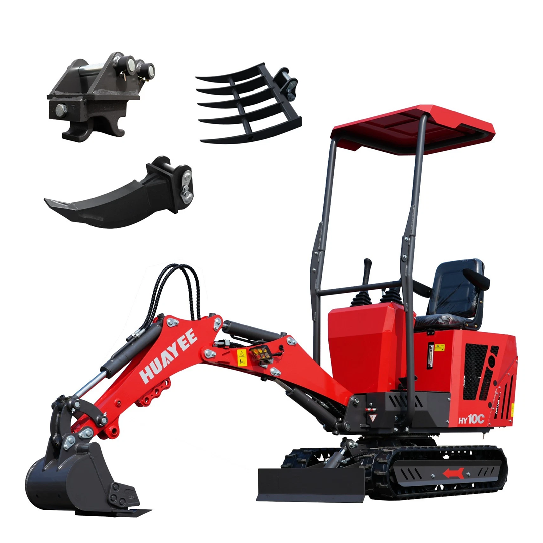 HY10C 1 Ton Mini Excavator — 13.5HP EPA RATO R420V, Ultra‑Compact 29 in Width