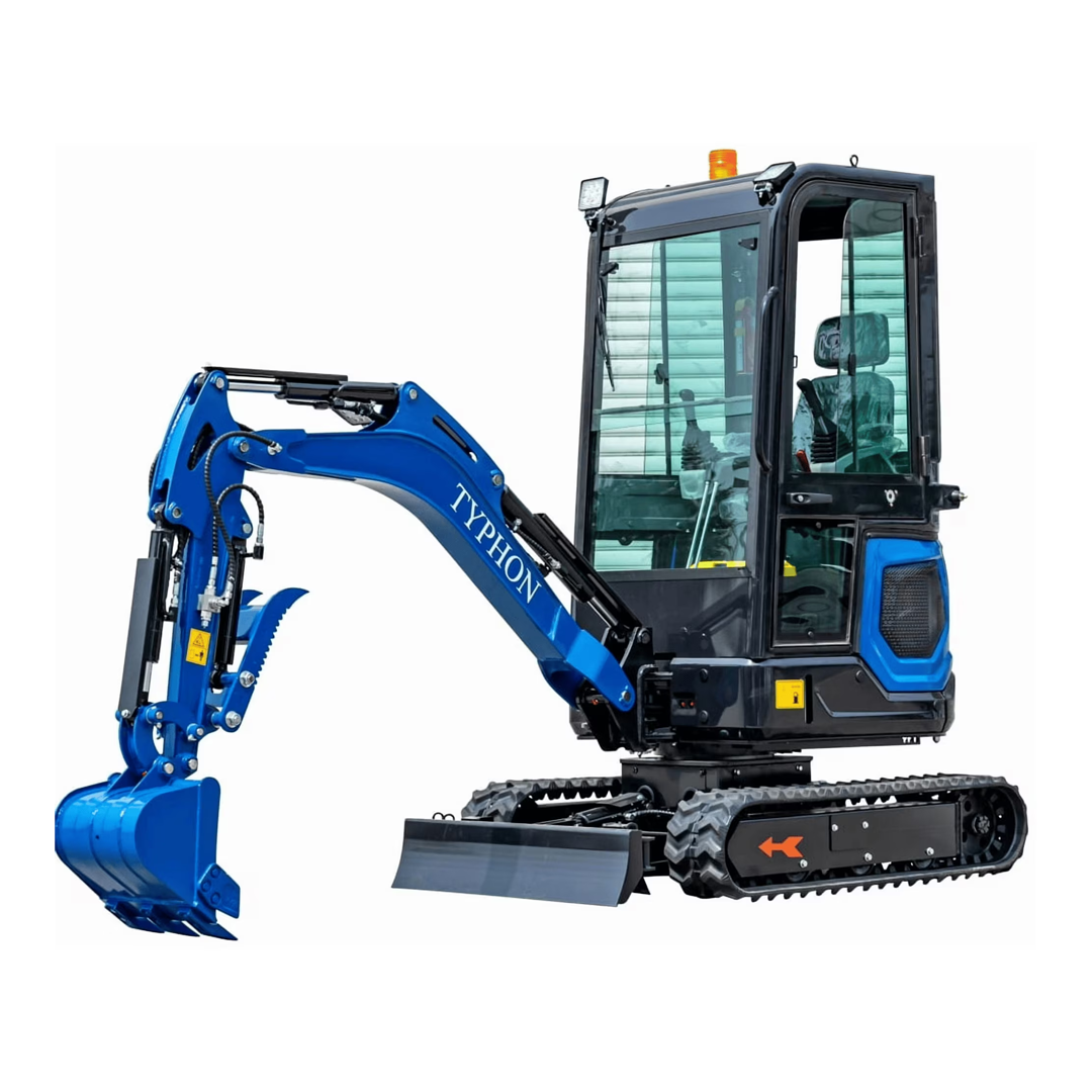 TYPHON 18 FLEX PRO Mini Excavator (1.8 Ton) — Kubota D722, 1800 kg, 2100 mm Dig Depth + 12 Attachments