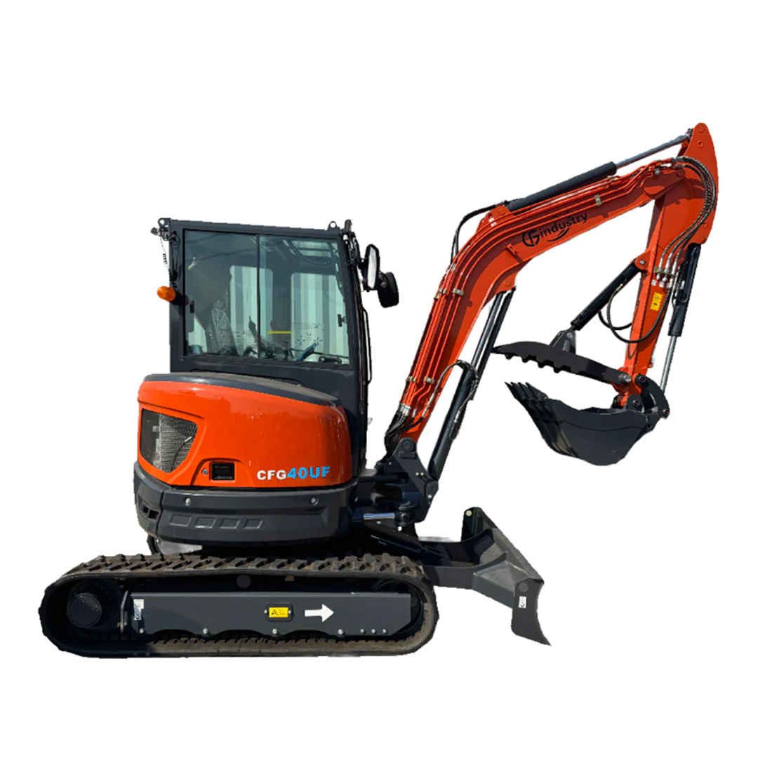 AGT CFG‑40UF Mini Excavator (4 Ton) — Kubota D1703‑E4B Diesel, Enclosed Cab w/ A/C, Side Swing Boom, 3320 mm Dig Depth