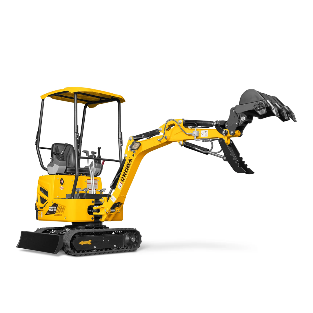 MEC10 Mini Compact Excavator — Vanguard 408cc 14HP, 65.7 in Max Dig Depth, 2,370 lb Operating Weight