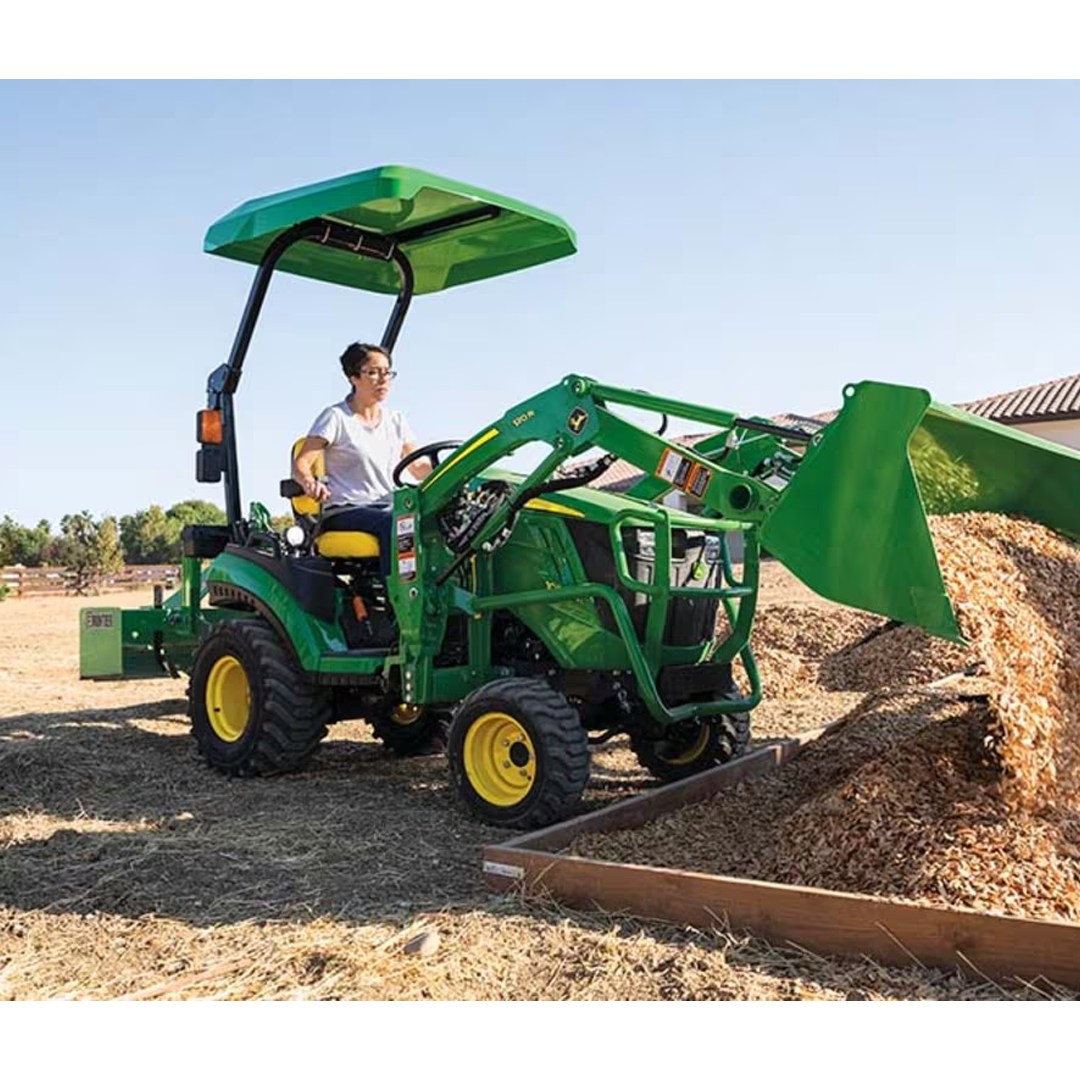 John Deere 1025R Sub‑Compact Utility Tractor (1 Series) — 23.9 HP Yanmar Diesel, 4WD HST, Cat 1 Hitch, 120R Loader Included