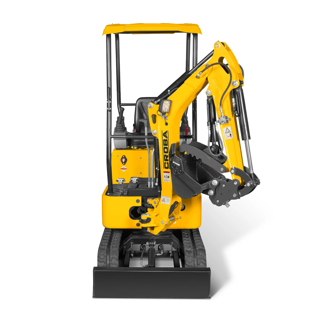 MEC10 Mini Compact Excavator — Vanguard 408cc 14HP, 65.7 in Max Dig Depth, 2,370 lb Operating Weight