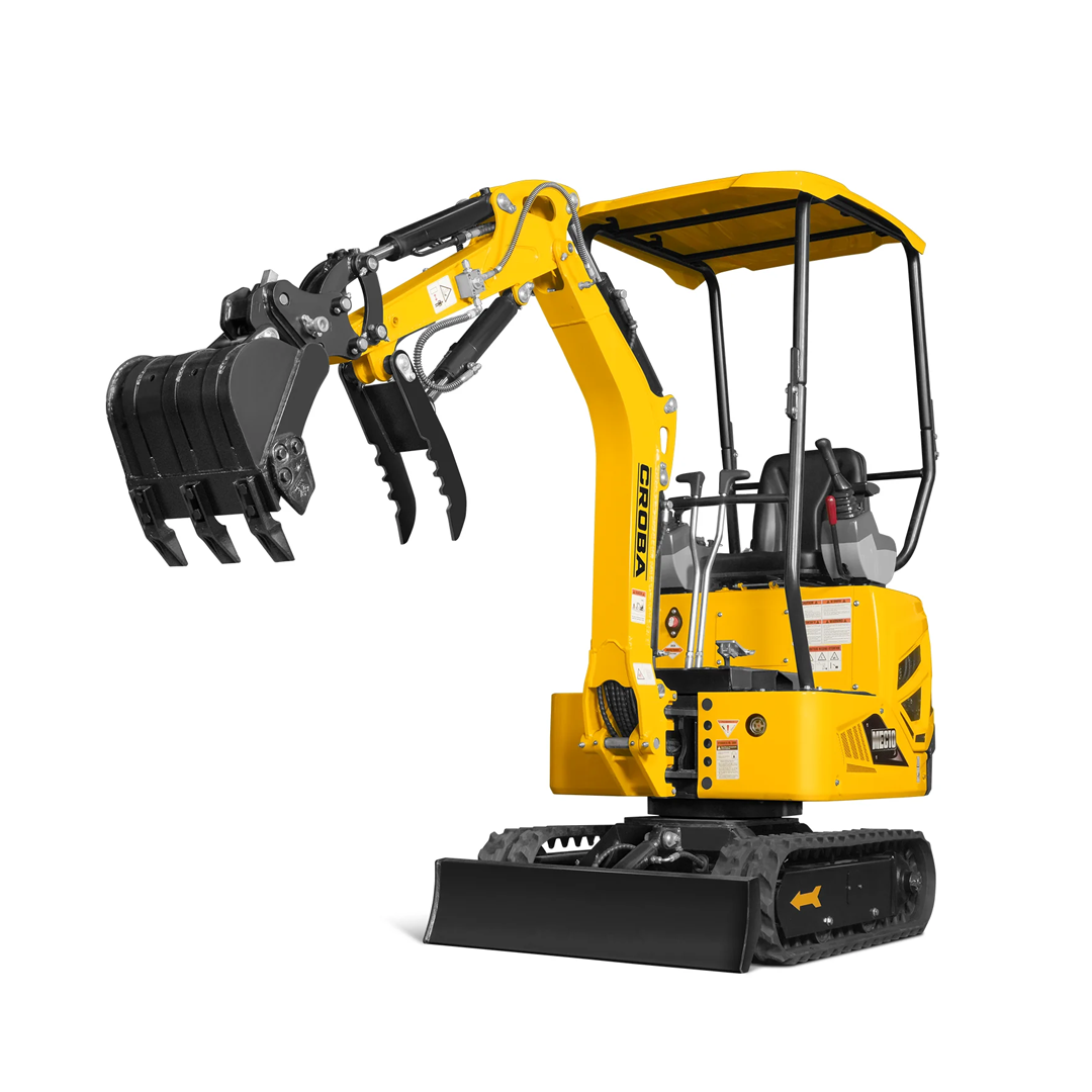MEC10 Mini Compact Excavator — Vanguard 408cc 14HP, 65.7 in Max Dig Depth, 2,370 lb Operating Weight