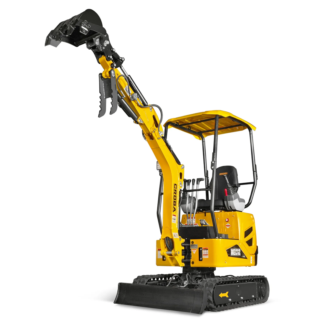 MEC12 Mini Compact Excavator — Kubota D722, 65.7 in Max Dig Depth, 2,700 lb Operating Weight